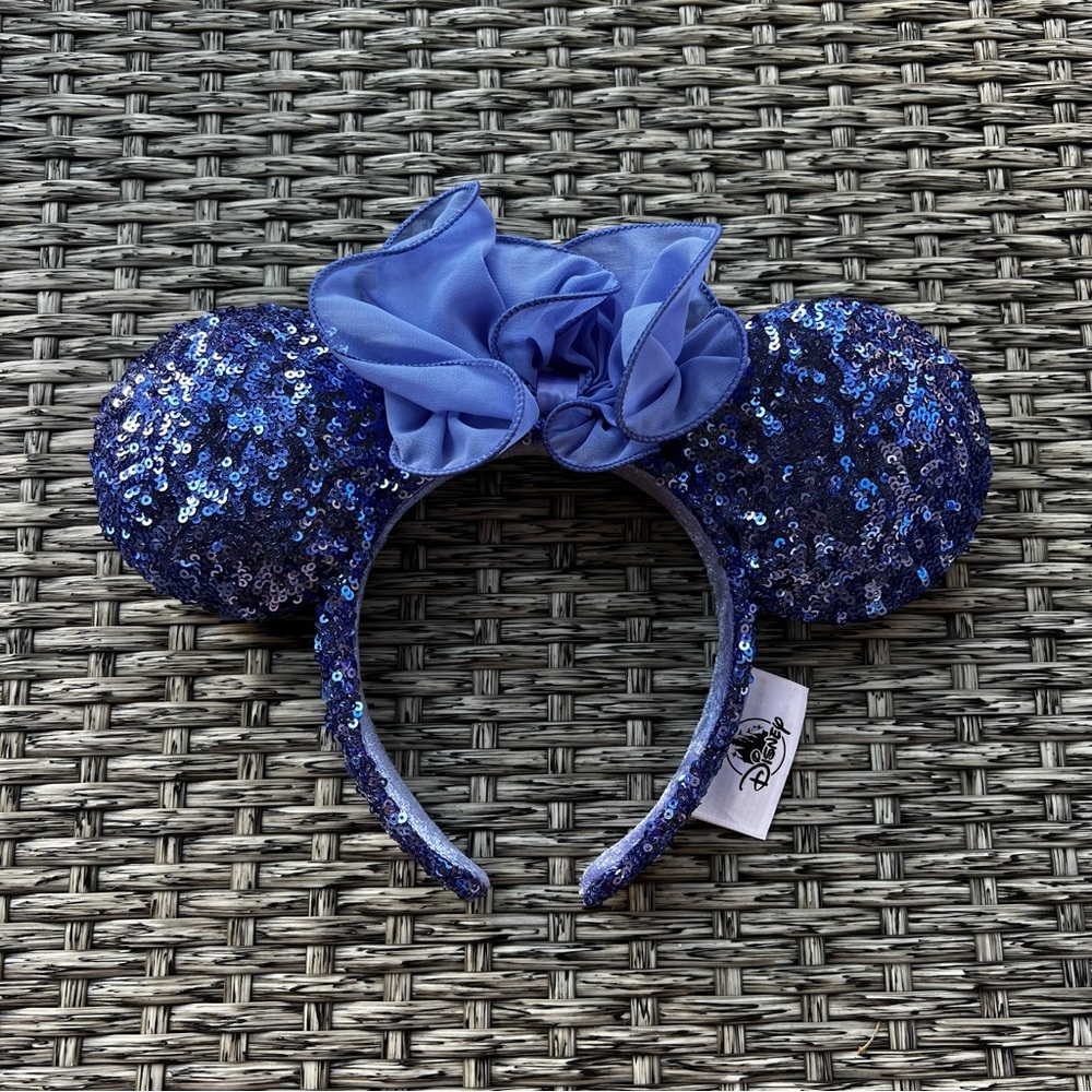 Disney Mickey Ears Headband Purple Flower